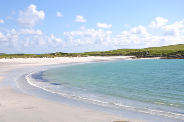 plage de sable fin et cotes irlande