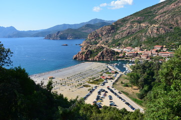 Blick auf Porto Marina (Korsika)