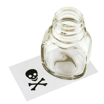 Cupping-glass and skull and crossbones
