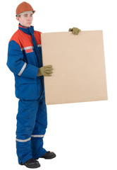 Worker with box