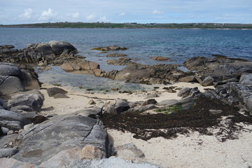 plage de sable fin et cote irlande