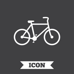 Bicycle sign icon. Eco delivery.