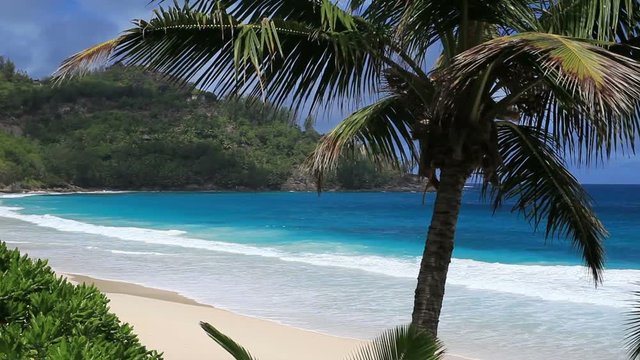 Mahé Island beach in there Seychelles