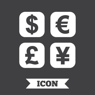 Currency exchange sign icon. Currency converter.