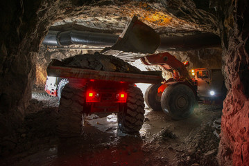 Loading truck with gold ore