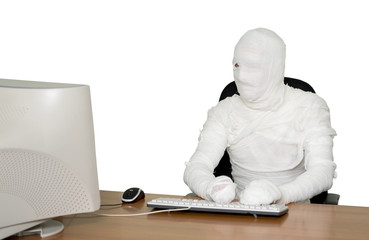 The bandaged boss