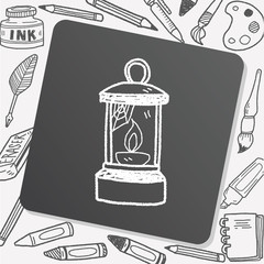 Oil lamp doodle