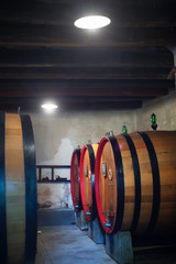 Wine Barrels in cellar