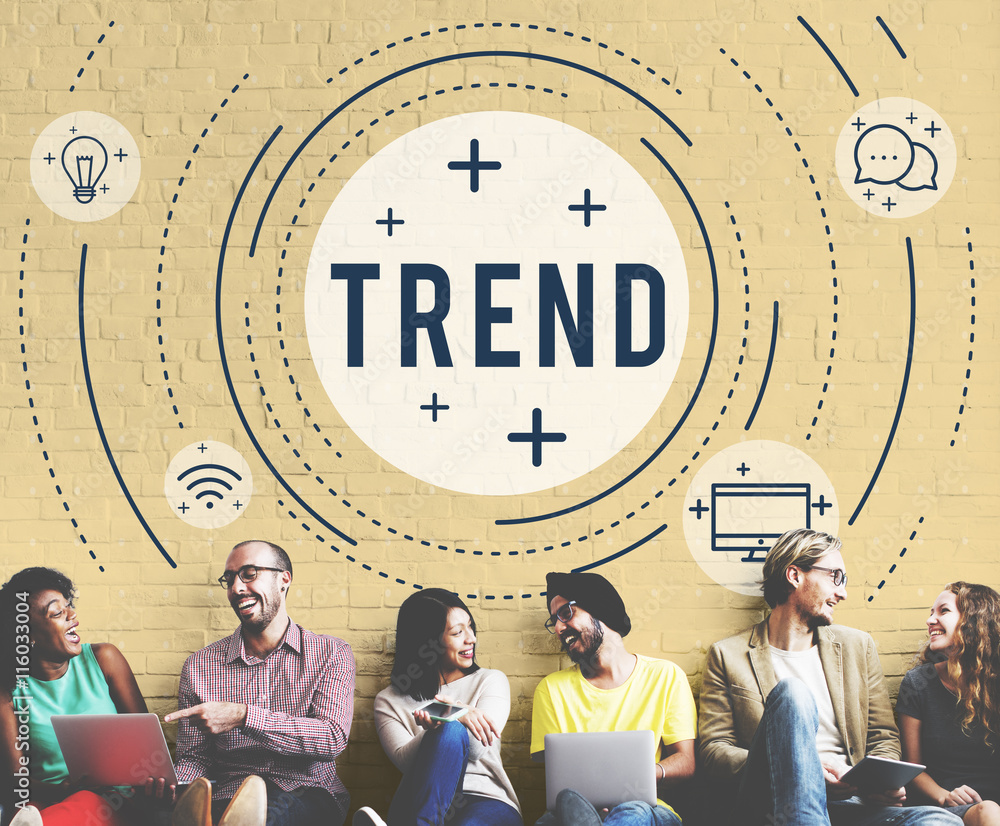 Poster web sync trend updte networking concept