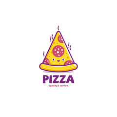 Logo funny pizza