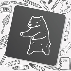 polar bear doodle