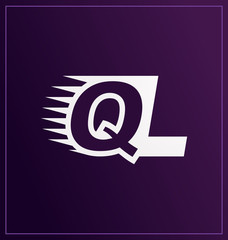 QL Two letter composition for initial, logo or signature