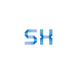 sx initial simple modern blue 