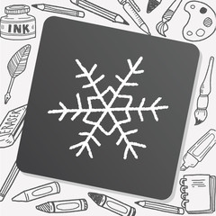 snowflakes doodle