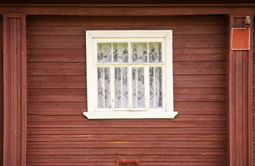One window of rural house