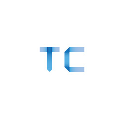 tc initial simple modern blue 