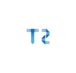 Obraz premium t2 initial simple modern blue 