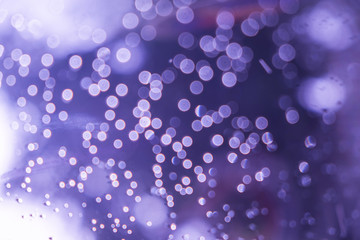 Bokeh abstract water drop purple