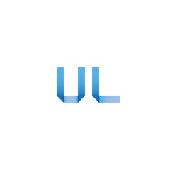 ul initial simple modern blue 