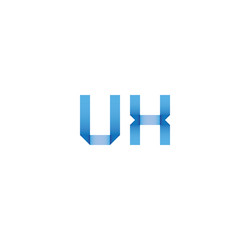 ux initial simple modern blue 