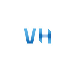 vh initial simple modern blue 