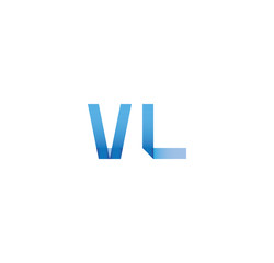 vl initial simple modern blue