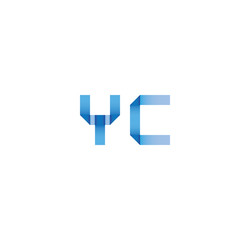 yc initial simple modern blue 