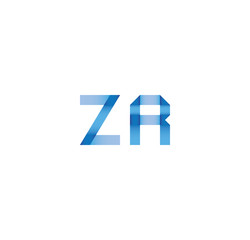 zr initial simple modern blue 