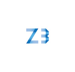 z3 initial simple modern blue 