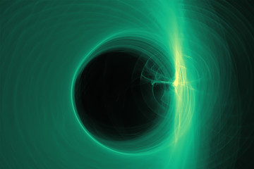 green glow energy wave. lighting effect abstract background.