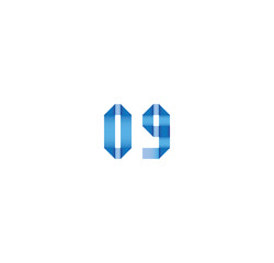 09 initial simple modern blue 