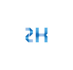 2k initial simple modern blue 