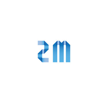 2m initial simple modern blue 