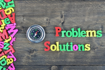 Problems and Solutions on wooden table