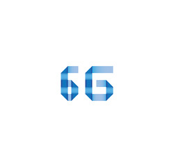 6g initial simple modern blue 