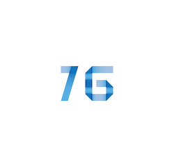 7g initial simple modern blue 
