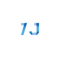 Obraz premium 7j initial simple modern blue 