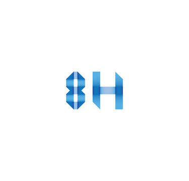 8h initial simple modern blue 