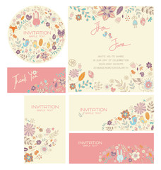 Wedding Card Invitations Vector