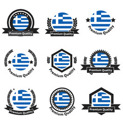 Obraz premium Made in Greece logo or label