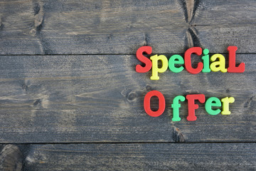 Special offer on wooden table