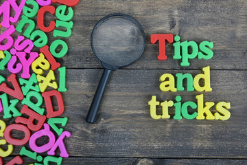 Tips and tricks on wooden table