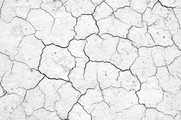 Black and white, Crack soil texture background