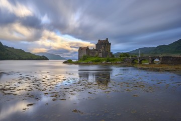 Fototapeta na wymiar Eilean Donan Castle, Loch Duich, Scotland, UK