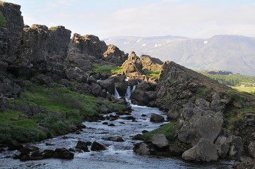 Fototapeta na wymiar Thingvellir National Park, Iceland