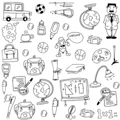 Element education doodles vector art