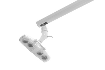 lamp in dental clinic Isolated on white background clipping path