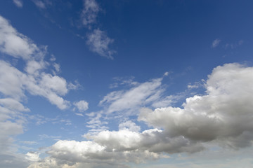 Naklejka na ściany i meble Sky background with cloudy scene (Summer day sky) for graphic us