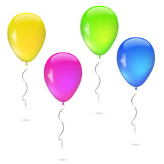 Set of balloons various colors