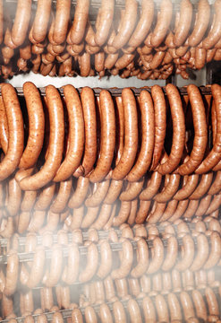 Sausage In Smokehouse